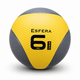 Medizinball aus Gummi – 6 kg gelb