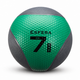 Medizinball aus Gummi – 7 kg grün