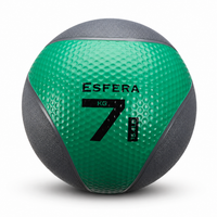 Medizinball aus Gummi – 7 kg grün