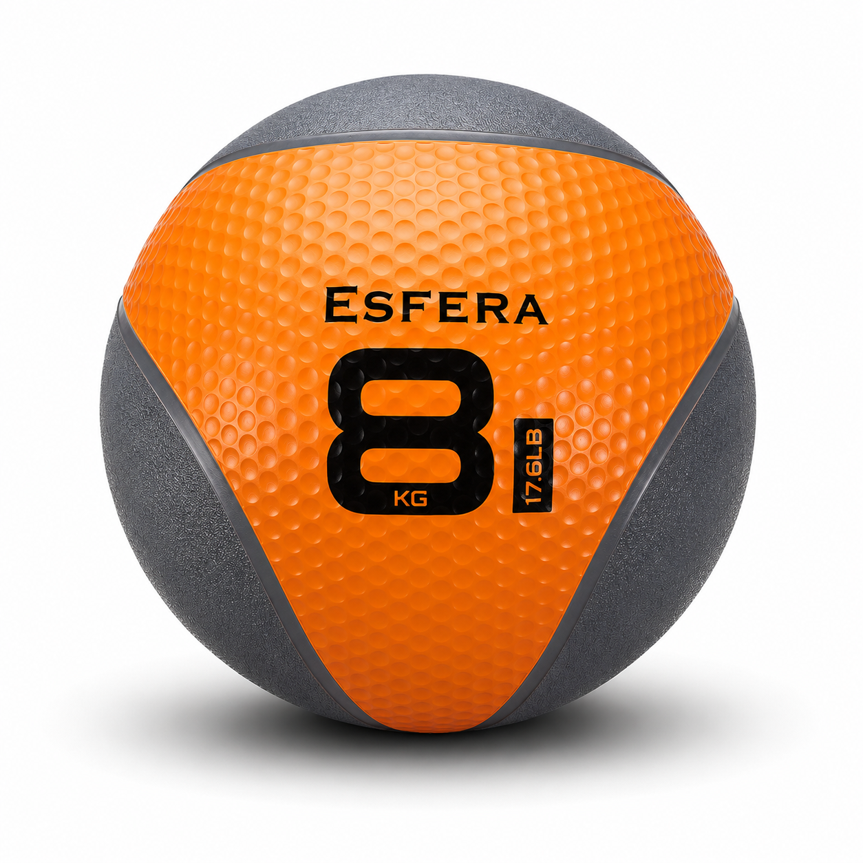 Medizinball aus Gummi – 8 kg orange