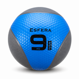 Medizinball aus Gummi – 9 kg blau