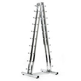 Hantelpyramide chrom für 1 bis 10 kg Hanteln