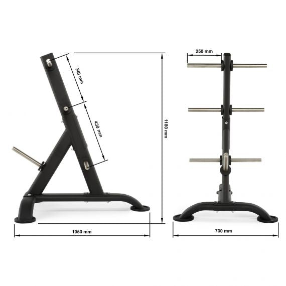 Target stand 30 mm mounts, in black oval design