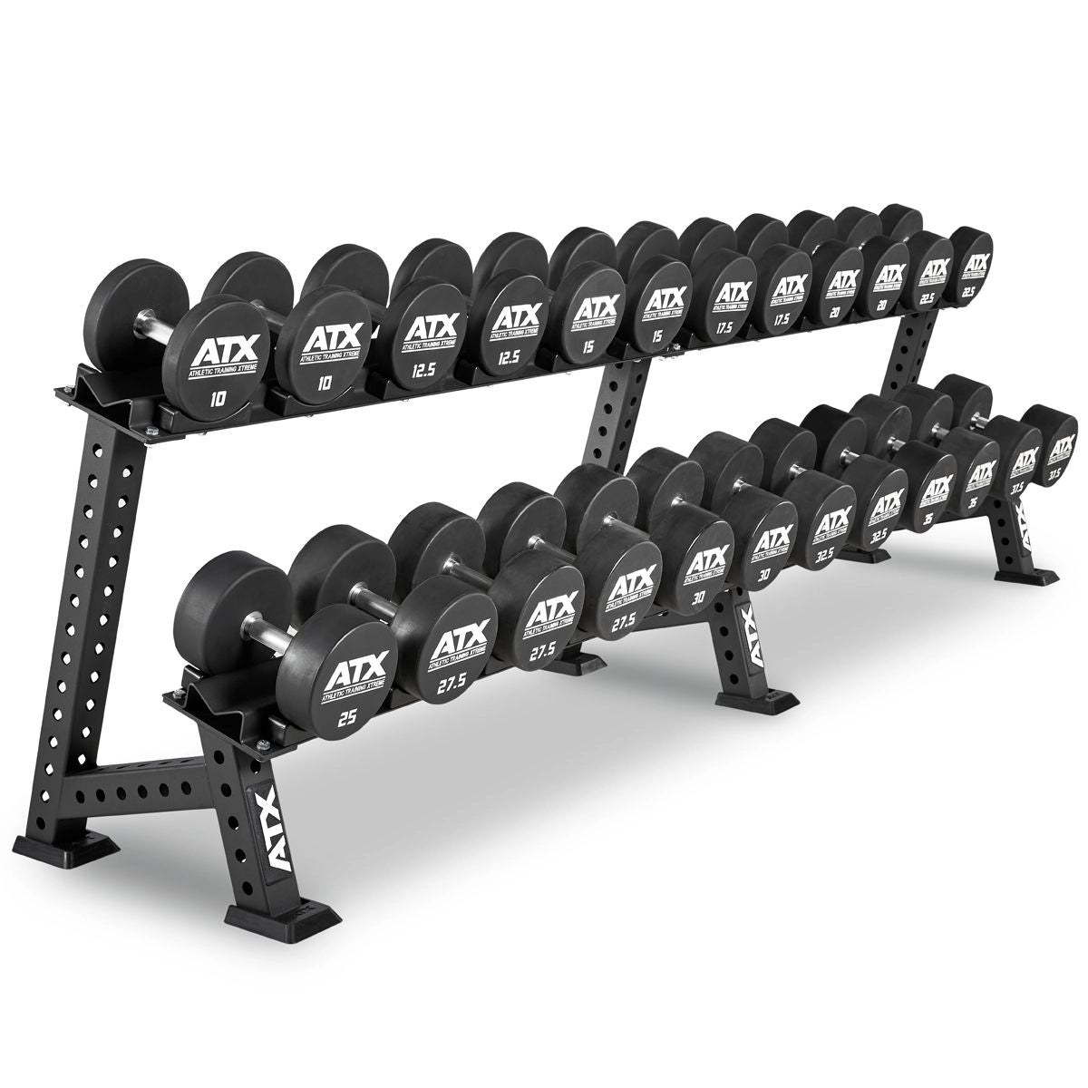 Hantelset Polyurethan 5 bis 20/ 30/ 40 kg + Ablage