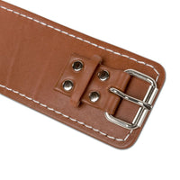 Leather foot strap - adjustable, extra soft padded